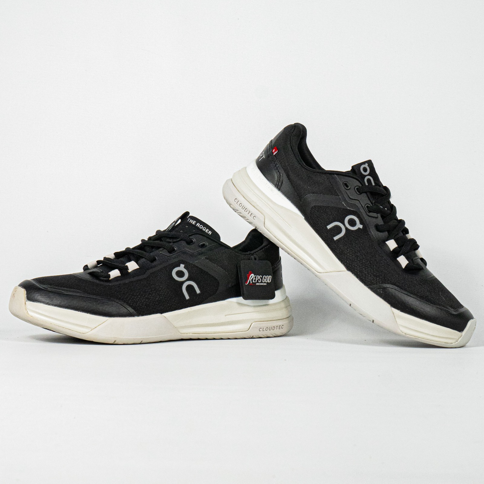 Sepatu On Cloud On The Roger Black Sneakers Casual Olahraga Wanita Pria Tennis Padel Gym Outdoor Indoor - Image 5