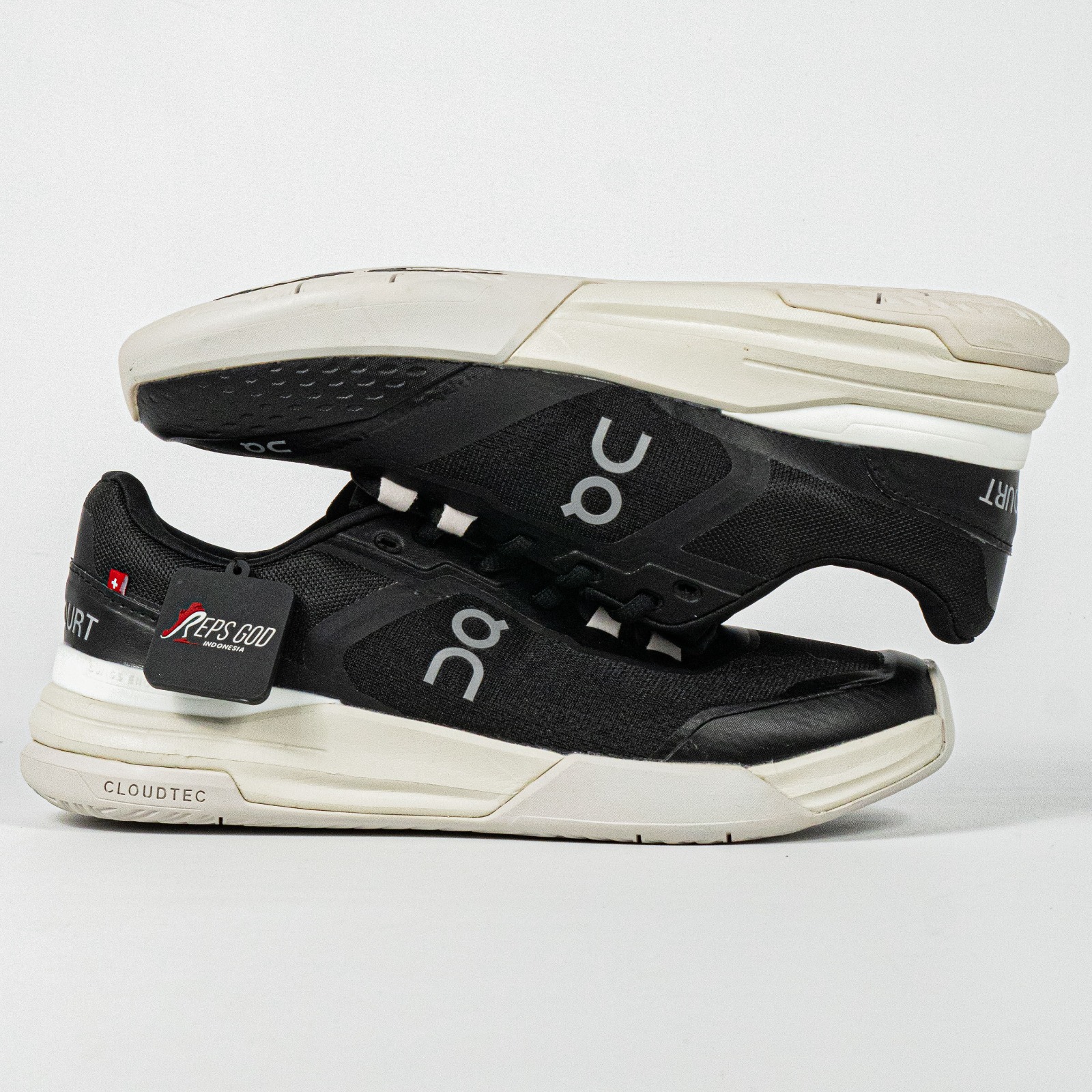 Sepatu On Cloud On The Roger Black Sneakers Casual Olahraga Wanita Pria Tennis Padel Gym Outdoor Indoor - Image 2