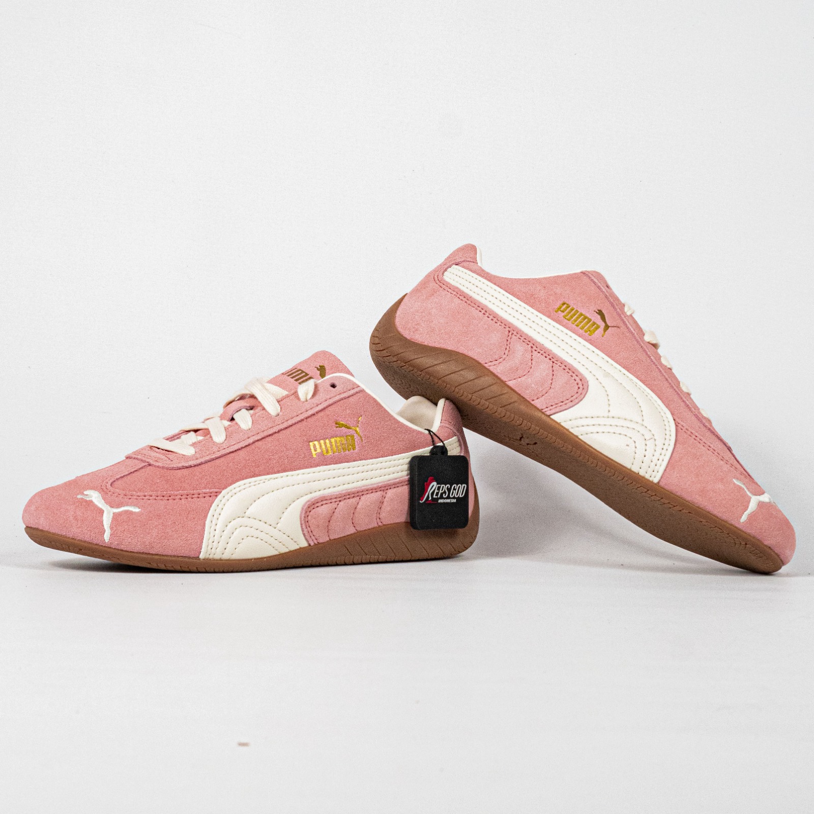 Sepatu Puma Speedcat OG Faded Carnation Pink Alpine Snow Sneakers Casual Olahraga Wanita Pria Outdoor Indoor - Image 2