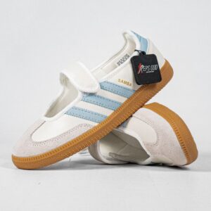 Sepatu Adidas Samba Jane White Halo Blue Gum Sneakers Authentic
