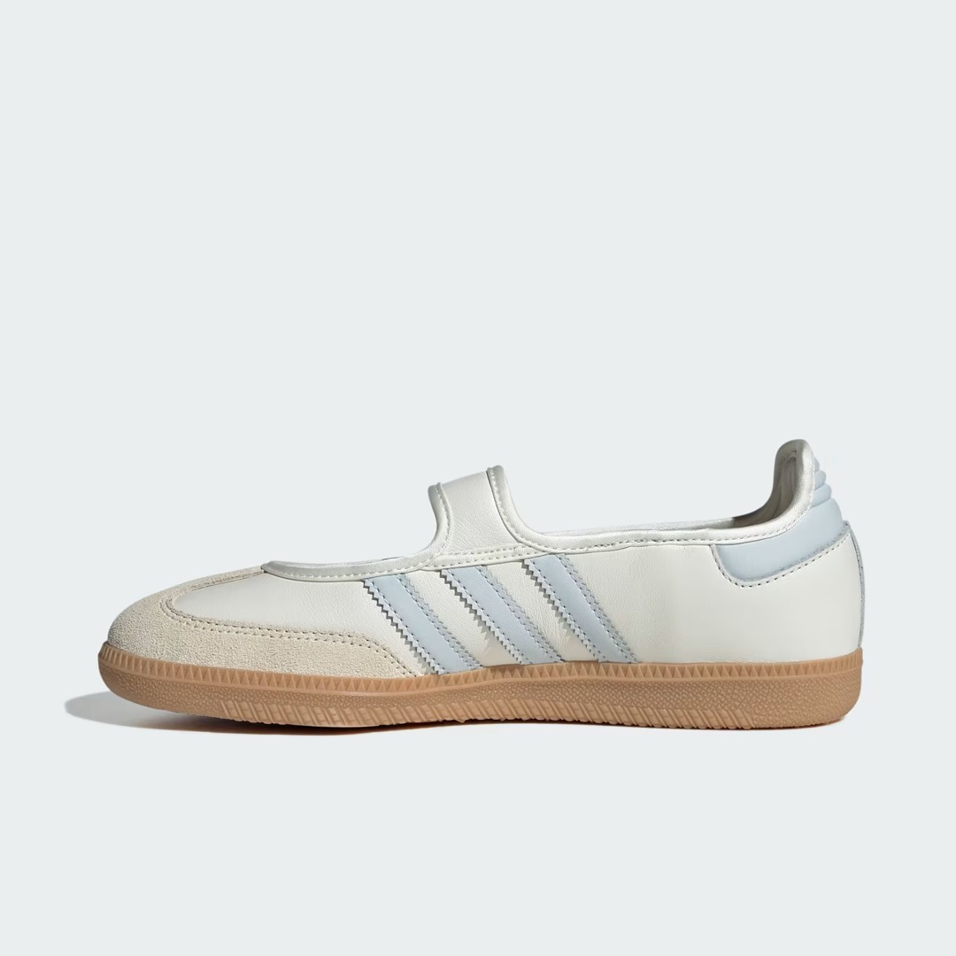 Sepatu Adidas Samba Jane White Halo Blue Gum Sneakers Authentic - Image 2