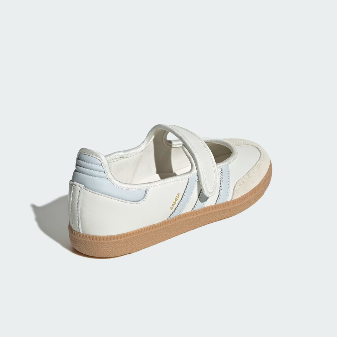 Sepatu Adidas Samba Jane White Halo Blue Gum Sneakers Authentic - Image 4