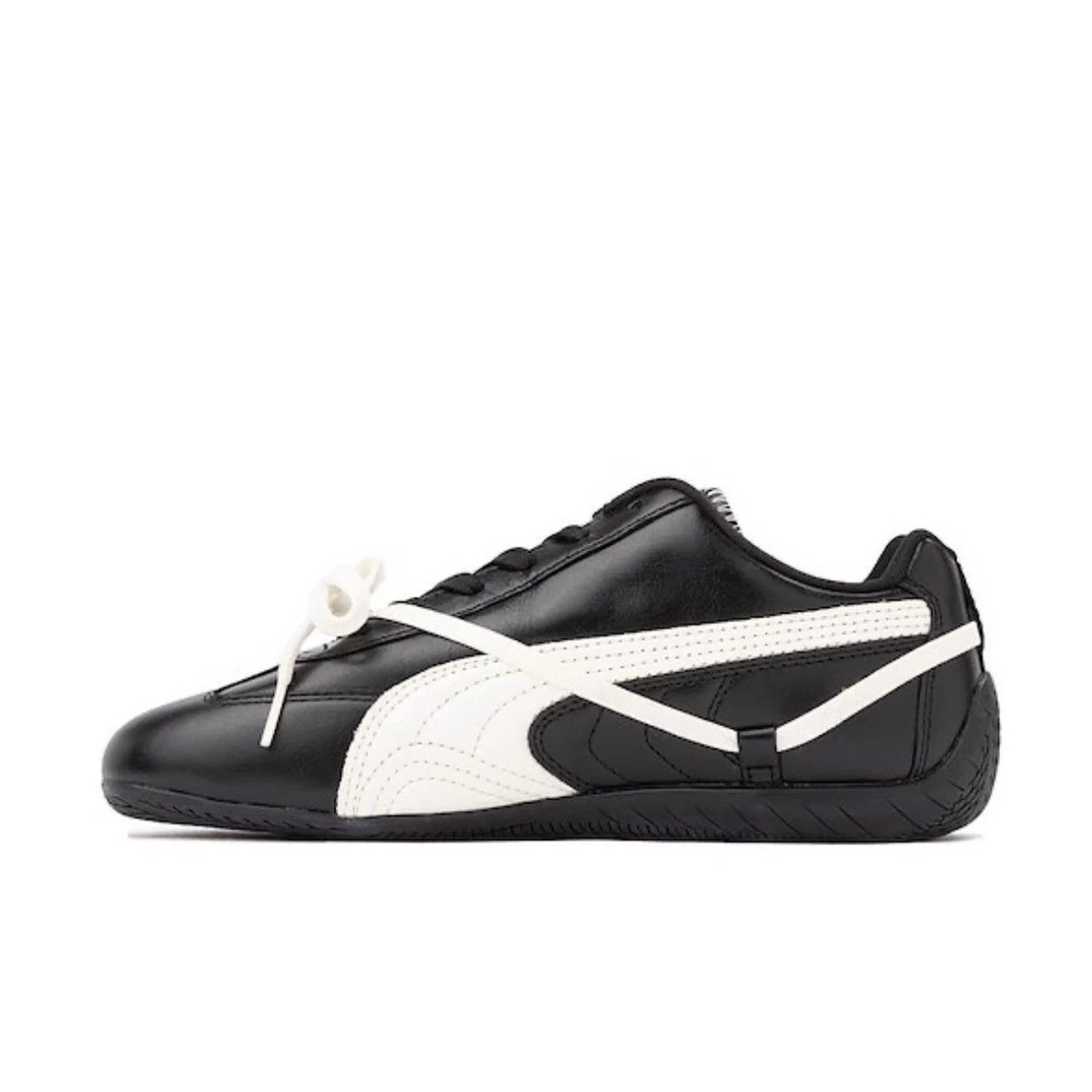 Sepatu Puma Speedcat x ROSE Leather Women Black White Laces Sneakers Authentic - Image 2