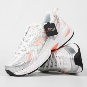 Sepatu New Balance 530 White Silver Pink Sneakers Casual Olahraga Wanita