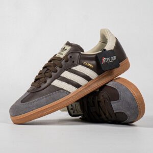 Sepatu Adidas Samba OG Brown Putty Grey Casual Sneakers Pria
