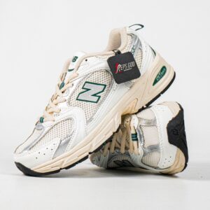 Sepatu New Balance NB 530 Sea Salt Marsh Green Sneakers Authentic