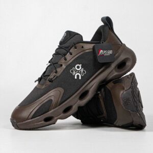 Sepatu On Running Cloudsolo x Loewe Dark Brown Black Sneakers Authentic