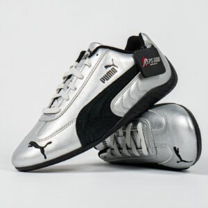 Sepatu Puma Speedcat OG Metallic Black Silver Sneakers Casual Pria Wanita Authentic