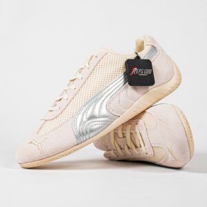 Sepatu Puma Speedcat PRM Frosted Ivory Beige Silver Sneakers Casual Wanita Authentic