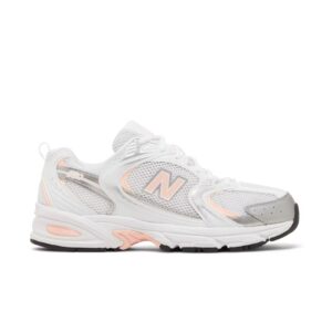 Sepatu New Balance 530 White Silver Pink Sneakers Casual Olahraga Wanita