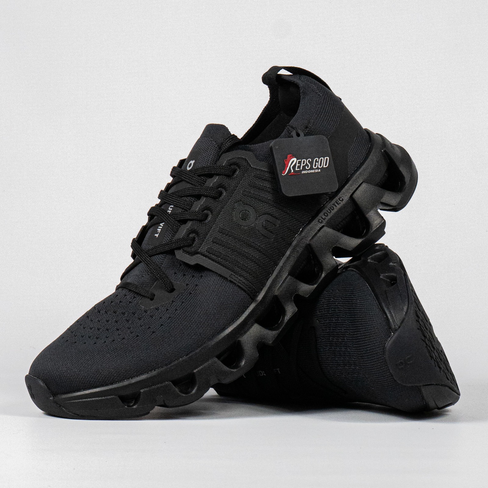 Sepatu On Cloudswift 4 Black Eclipse Sneakers Authentic