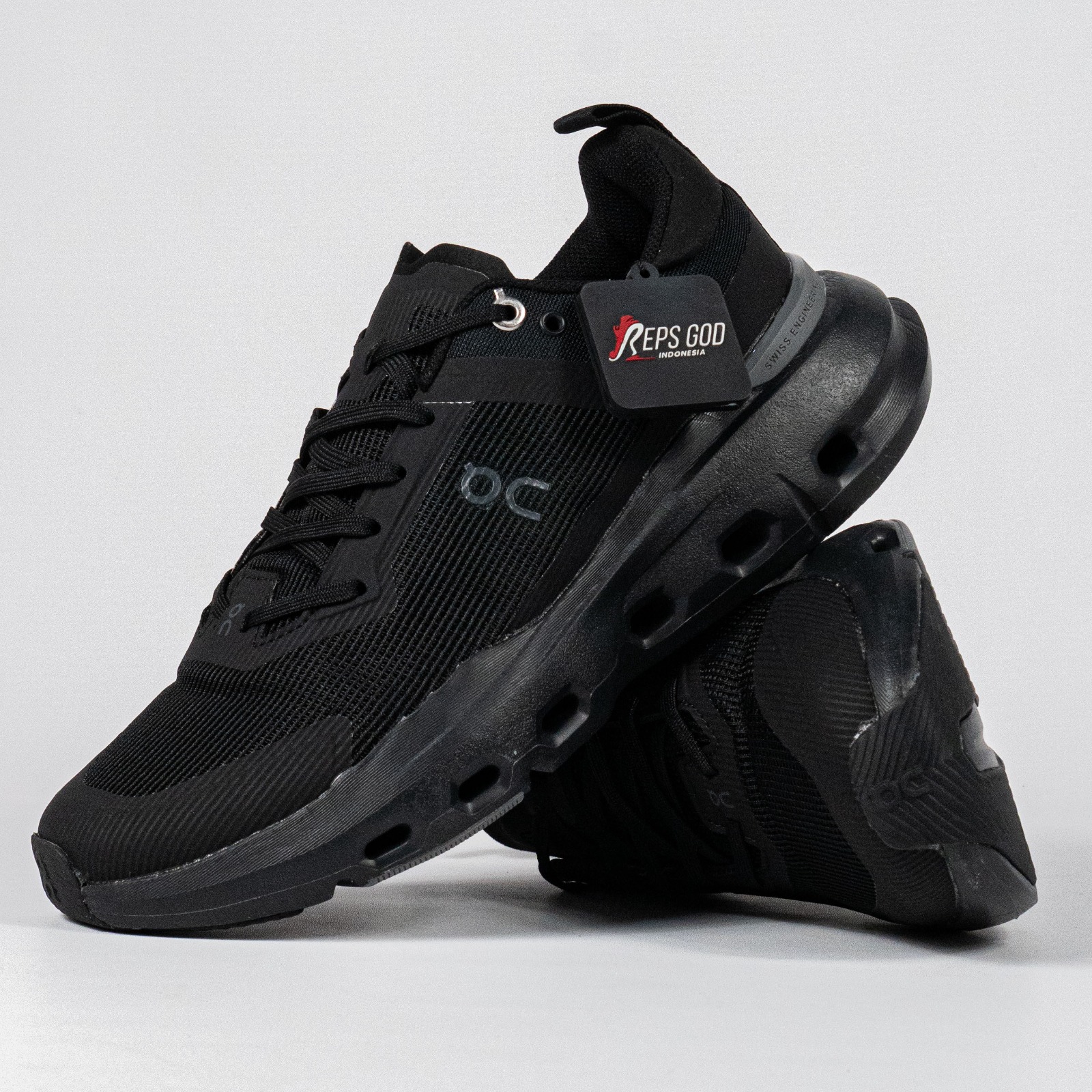 Sepatu On Cloudpulse Next Black Stone Sneakers Authentic