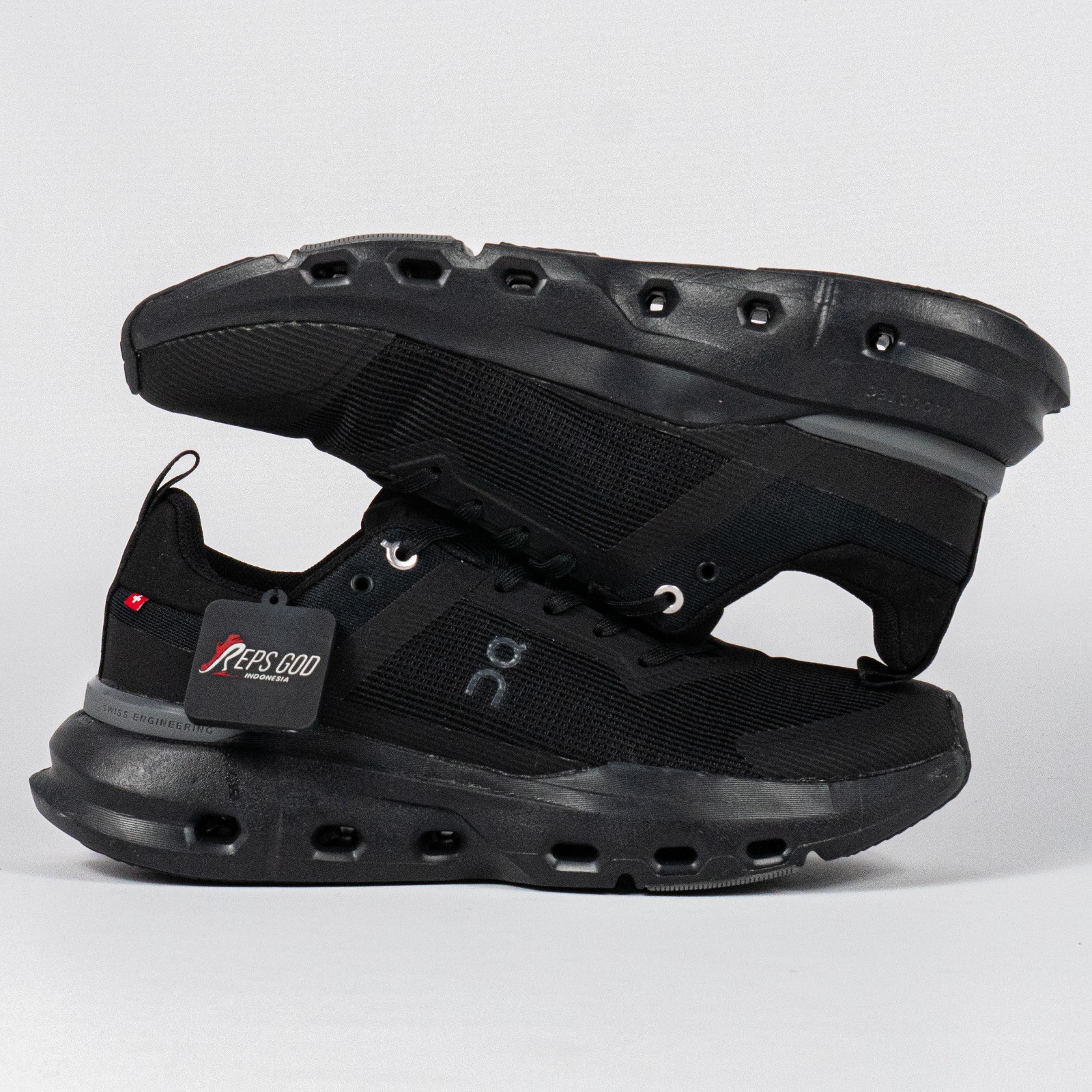 Sepatu On Cloudpulse Next Black Stone Sneakers Authentic - Image 4