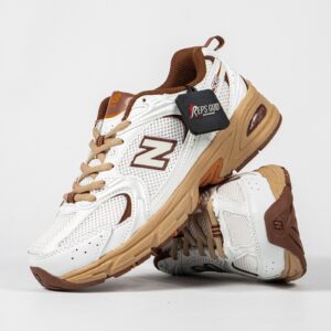 Sepatu New Balance 530 Niko and ... Off White Brown Sneakers Authentic