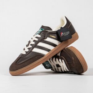 Sepatu Adidas Samba OG Dark Brown Off White Gum Casual Sneakers Unisex Sepatu Kasual Pria Wanita