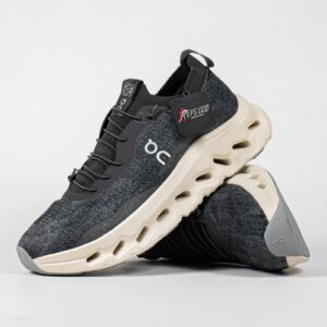 Sepatu On Running Cloudtilt LOEWE Denim Grey Black White Sneakers Unisex Sepatu Lari Olahraga Gym Pria Wanita