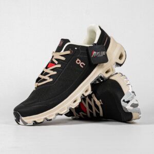 Sepatu On Running Cloudventure Black Cream Sneakers Unisex Sepatu Lari Olahraga Gym Pria Wanita