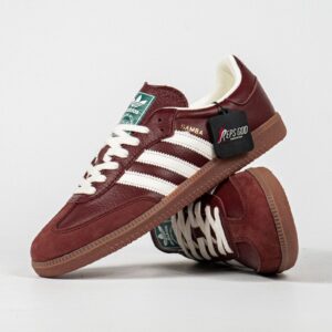 Sepatu Adidas Samba OG Fox Brown Off White Gum Casual Sneakers Unisex Sepatu Kasual Pria Wanita
