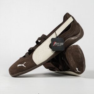 Sepatu Puma Speedcat Ballet Suede Cafe Dark Chocolate Warm White Casual Women Sneakers Sepatu Kasual Wanita