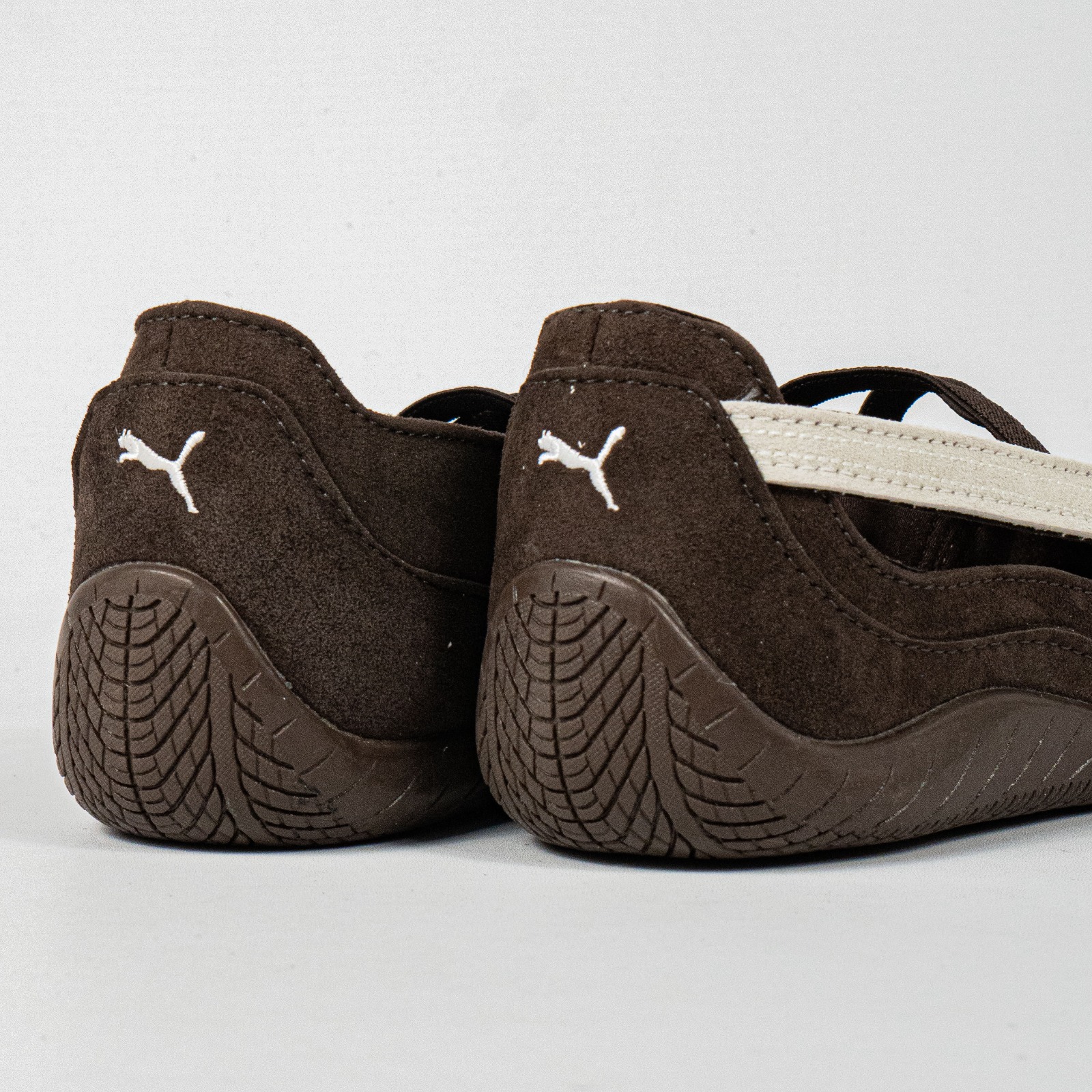 Sepatu Puma Speedcat Ballet Suede Cafe Dark Chocolate Warm White Casual Women Sneakers Sepatu Kasual Wanita - Image 4