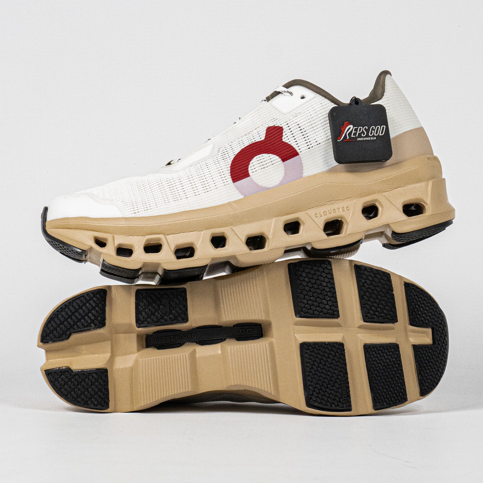 Sepatu On Running Cloudmonster Void Years of Horse Ivory Sand Sneakers Unisex Sepatu Lari Olahraga Gym Pria Wanita - Image 2