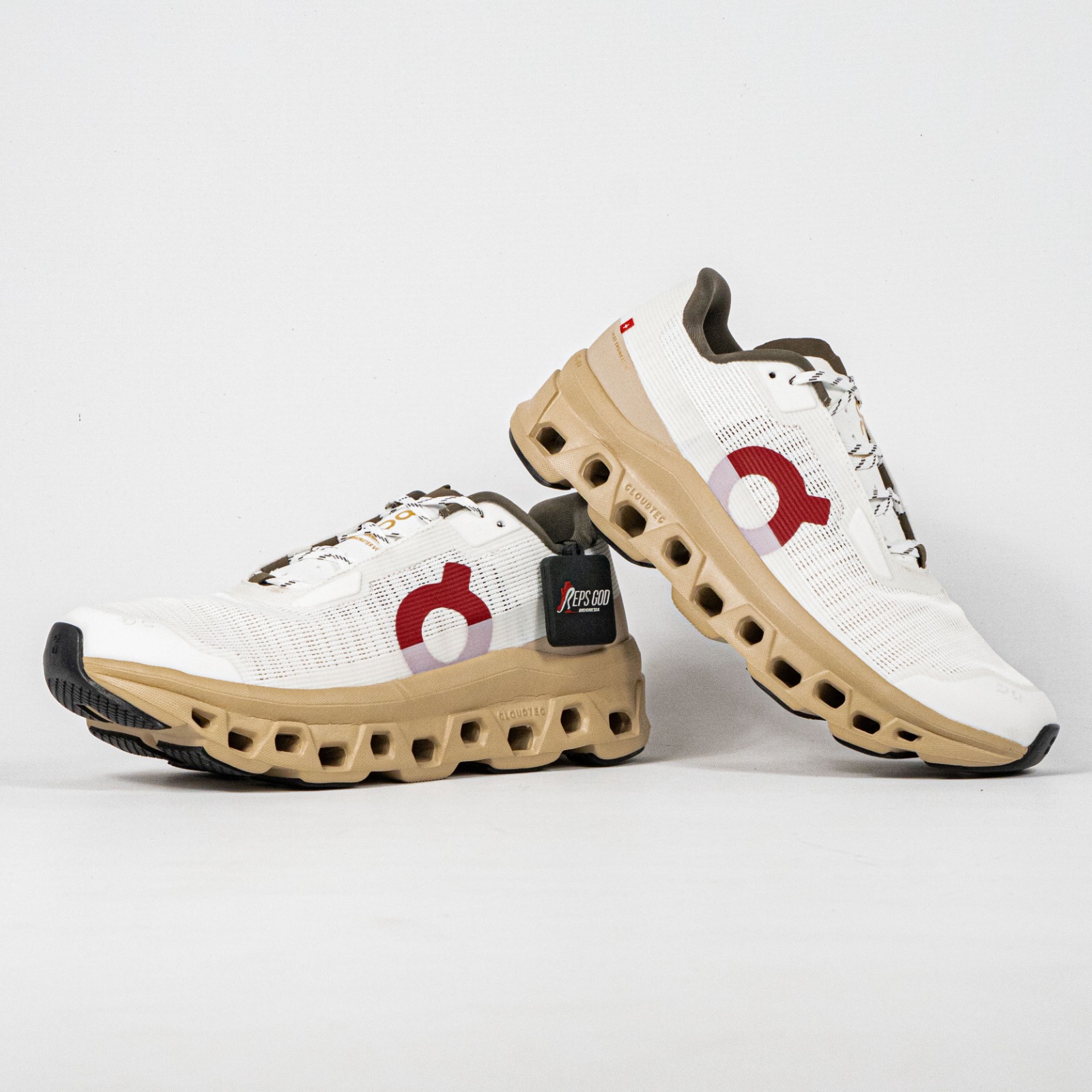 Sepatu On Running Cloudmonster Void Years of Horse Ivory Sand Sneakers Unisex Sepatu Lari Olahraga Gym Pria Wanita - Image 5