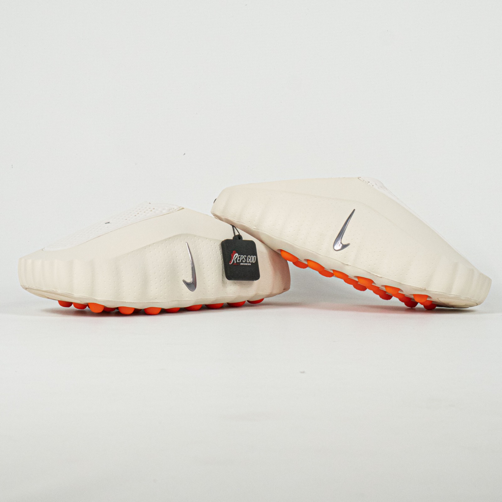 Sandal Nike Mind 001 Light Bone Chrome Sendal Pria Wanita - Image 5