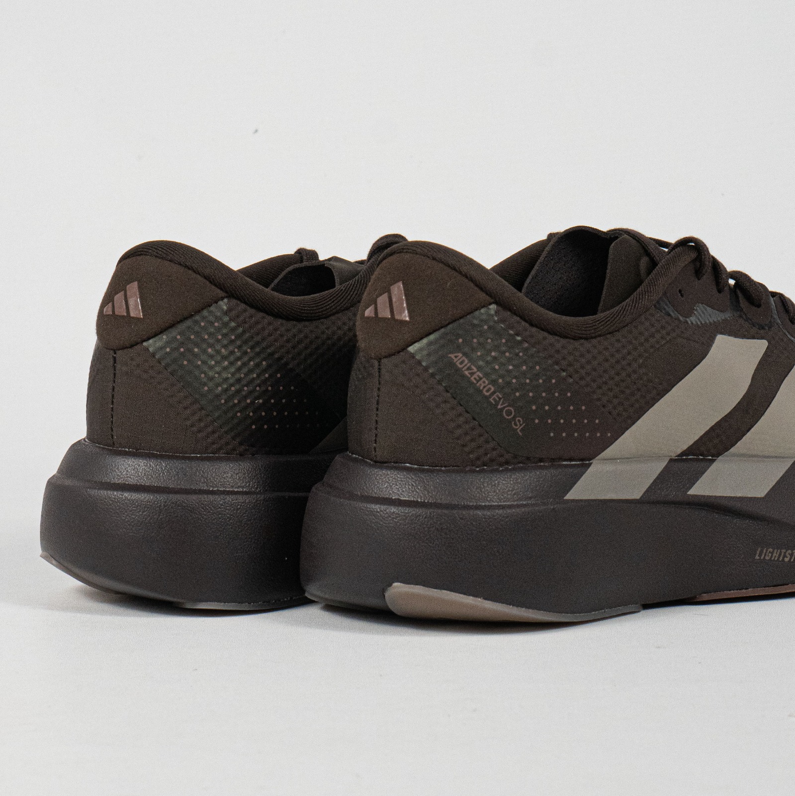 Sepatu Adidas Adizero EVO SL Aurora Coffee Putty Beige Earth Strata Running Sneakers Unisex Sepatu Lari Olahraga Gym Pria Wanita - Image 4
