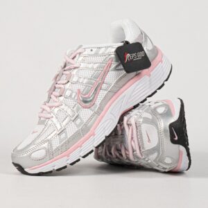 Sepatu Nike P6000 P-6000 White Elemental Pink Black Metallic Sneakers Casual Unisex Sepatu Olahraga Gym Joging Pria Wanita
