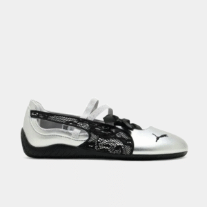 Sepatu Puma Speedcat Ballet Lace Silver Black Casual Women Shoes Sepatu Kasual Wanita