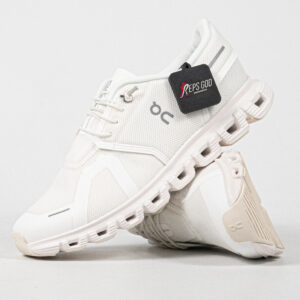 Sepatu On Cloud 6 Waterproof All White Undyed White Unisex Running Sneakers Pria Wanita Sepatu Lari Olahraga Gym