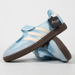 Sepatu Adidas Samba Jane Crystal Sky Cream White Blue Women Casual Sneakers Wanita Sepatu Kasual