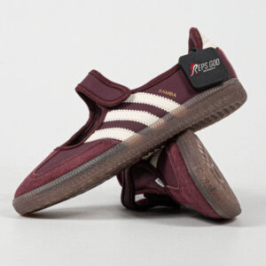 Sepatu Adidas Samba OG Mary Jane Maroon Cream White Women Casual Sneakers Wanita Sepatu Kasual