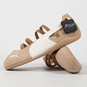 Sepatu Puma Speedcat Ballet Prairie Beige Tan White Women Casual Sneakers Wanita Sepatu Kasual
