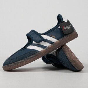 Sepatu Adidas Samba Jane Women Crew Navy White Women Casual Sneakers Wanita Sepatu Kasual