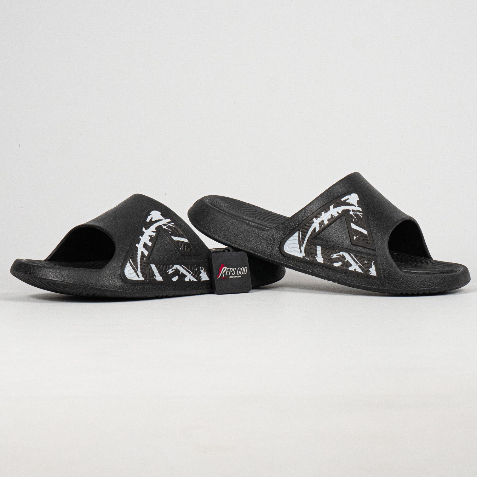 Sandal Peak Tai-Chi Slides Black White Unisex Slipper Sendal Pria Wanita - Image 5
