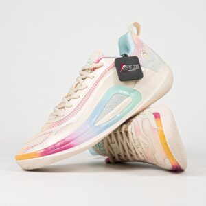 Sepatu Peak Andrew Wiggins AW 4 Off White Men's Basketball Sport Shoes Sepatu Olahraga Basket Pria