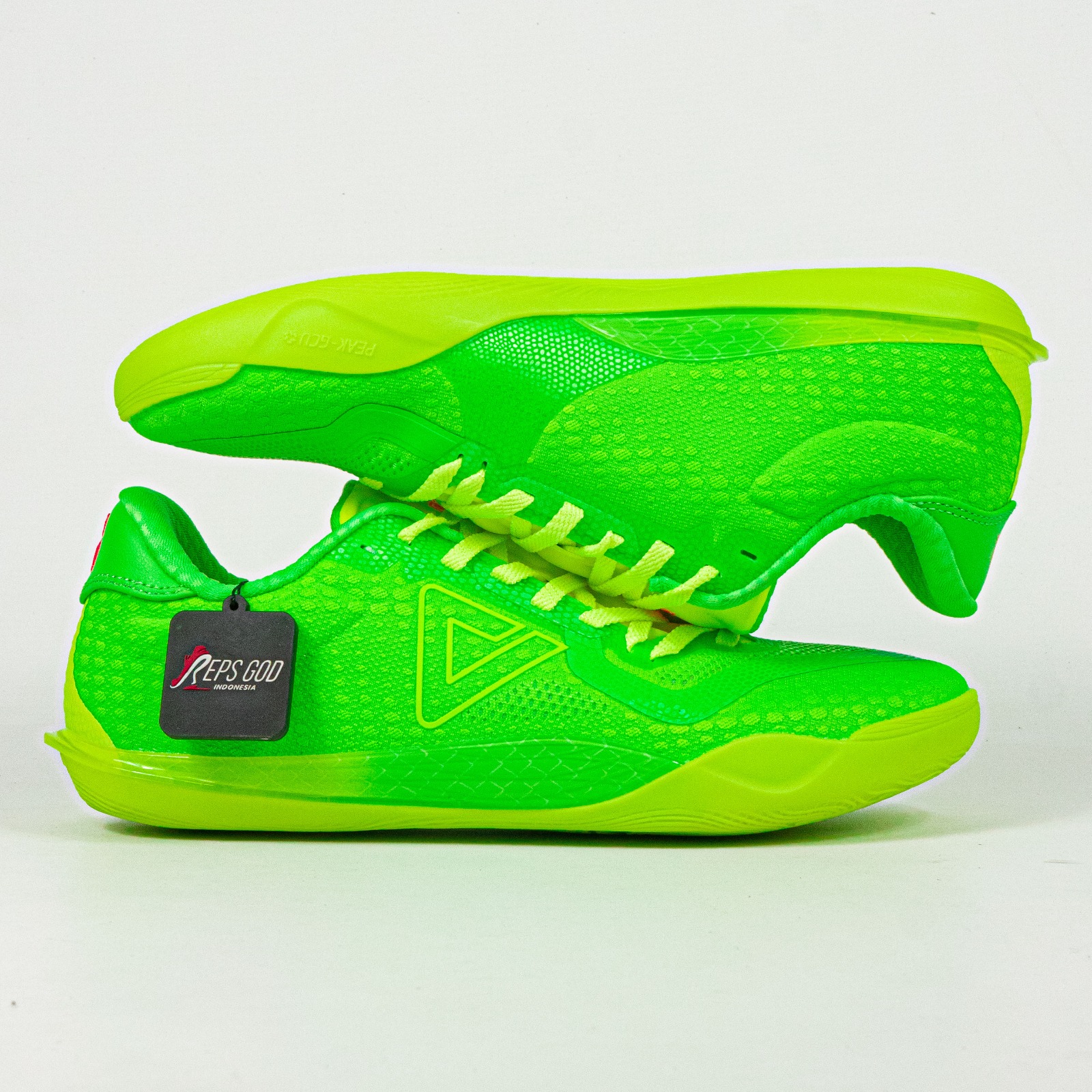 Sepatu Peak Tai-Chi Wu Shuang Supreme EX Grinch Green Men's Basketball Sport Shoes Sepatu Olahraga Basket Pria - Image 4