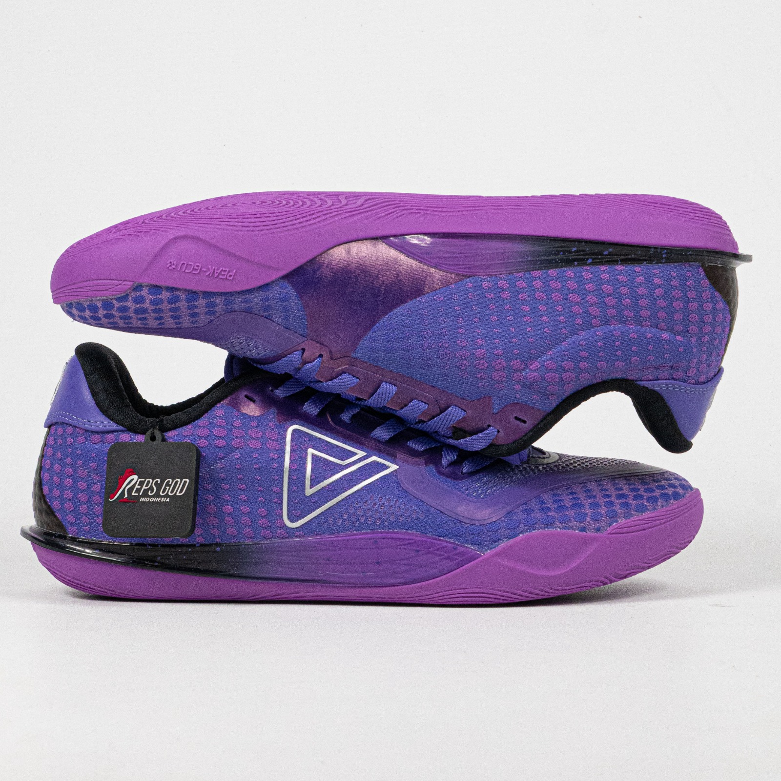 Sepatu Peak Tai-Chi Wu Shuang Supreme EX Crystal Purple Men's Basketball Sport Shoes Sepatu Olahraga Basket Pria - Image 4