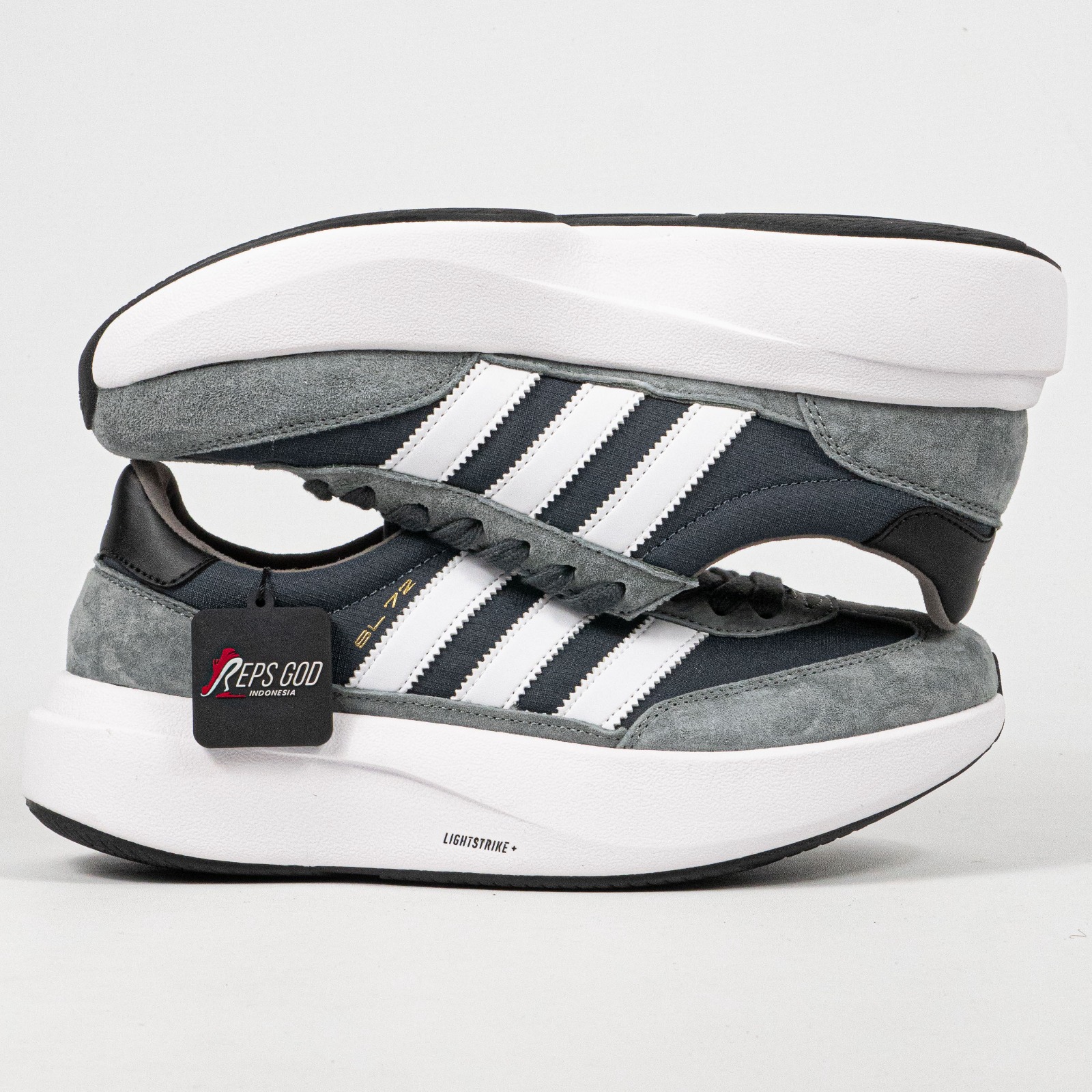 Sepatu Adidas SL 72 Pro Black Off White Grey Casual Sneakers Unisex Sepatu Kasual Pria Wanita - Image 5
