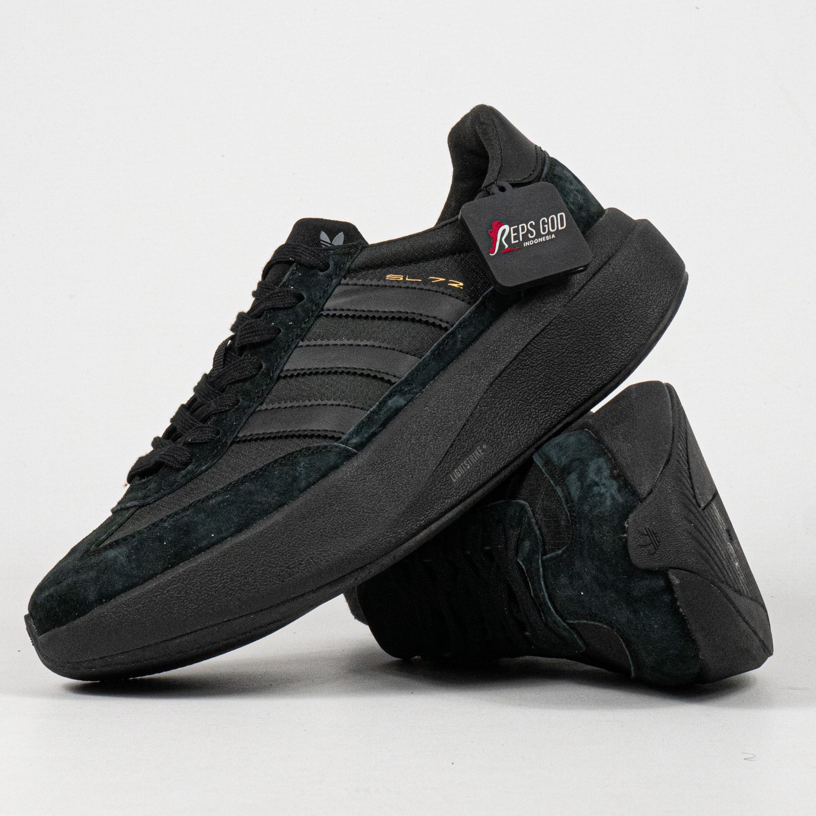 Sepatu Adidas SL 72 Pro All Black Casual Sneakers Unisex Sepatu Kasual Pria Wanita