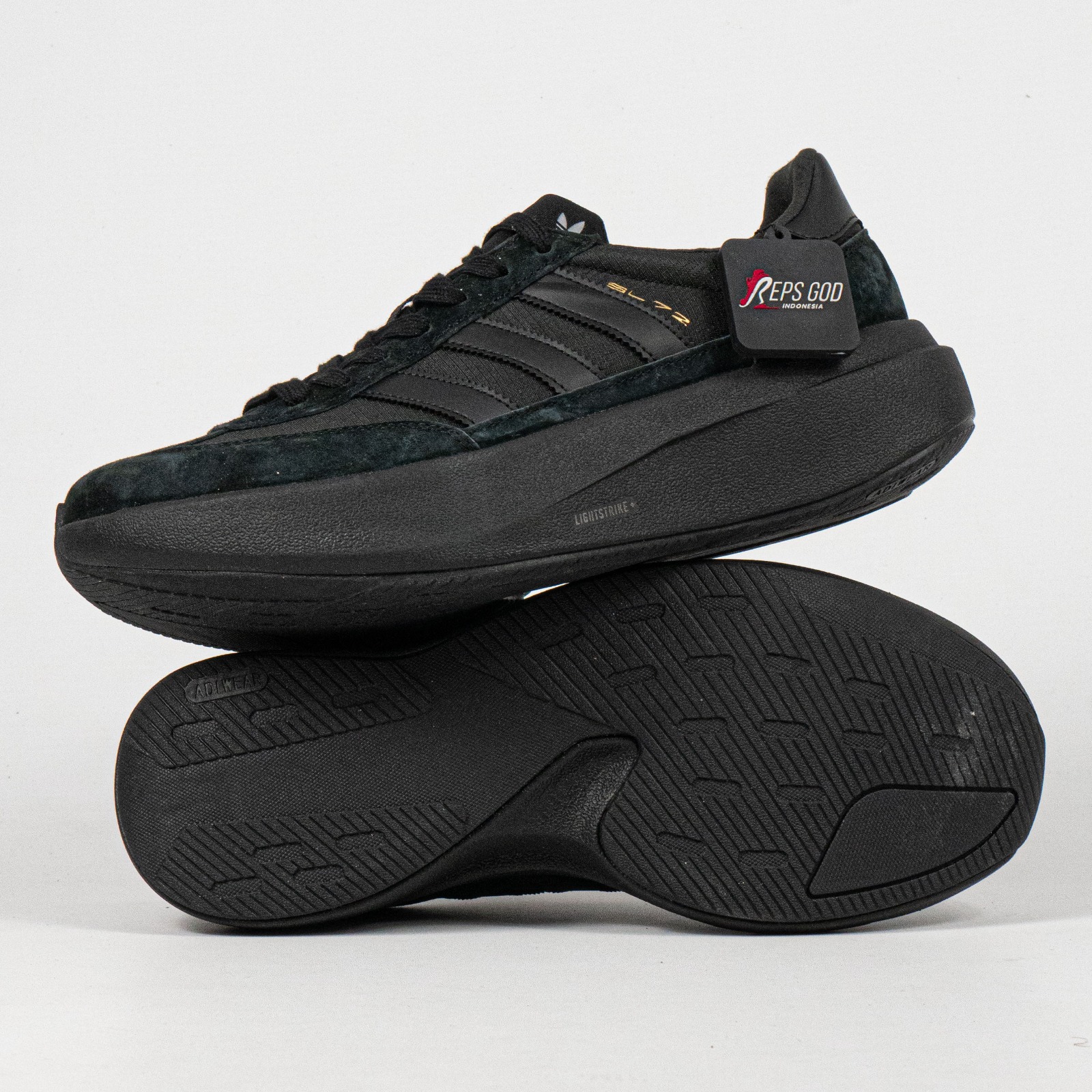 Sepatu Adidas SL 72 Pro All Black Casual Sneakers Unisex Sepatu Kasual Pria Wanita - Image 3
