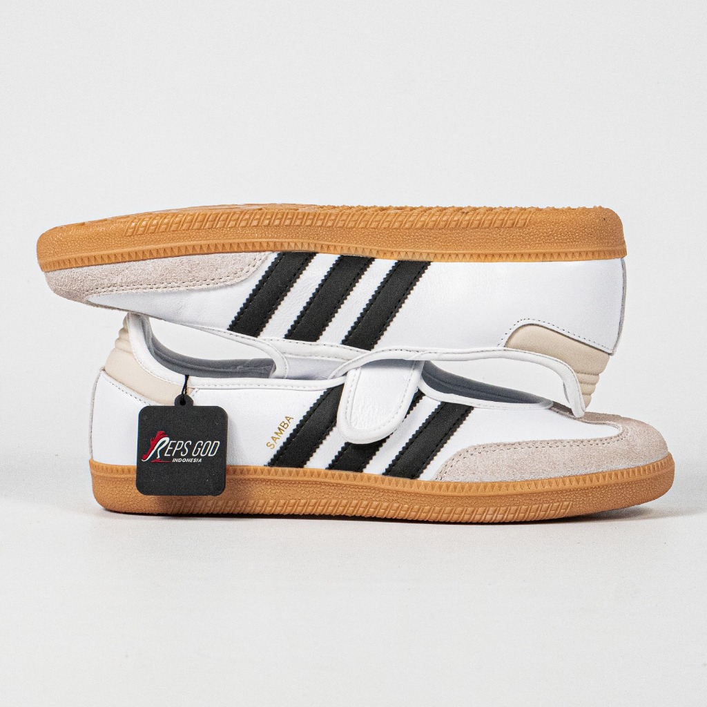 Sepatu Adidas Samba OG Mary Jane Cloud White Black Sneakers Authentic - Image 3