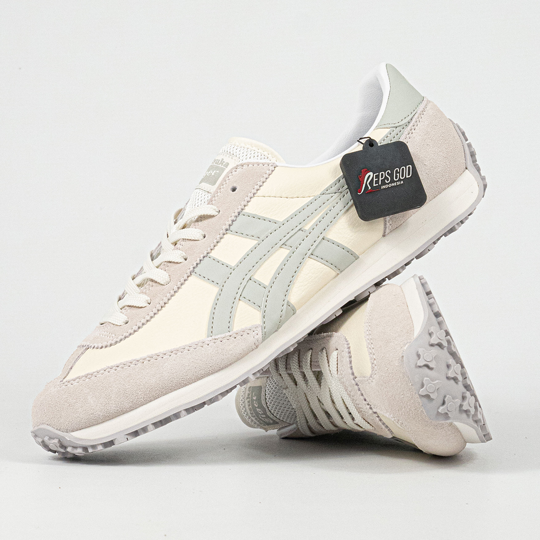 Sepatu Onitsuka Tiger EDR 78 Grey Oyster Cream Unisex Sneakers Casual Authentic
