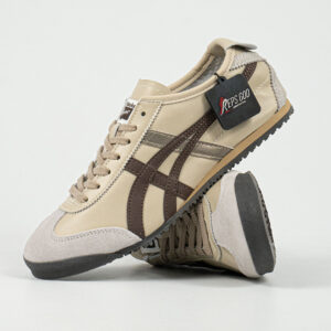 Sepatu Onitsuka Tiger Mexico 66 Deluxe Beige Brown Sneakers Casual Authentic