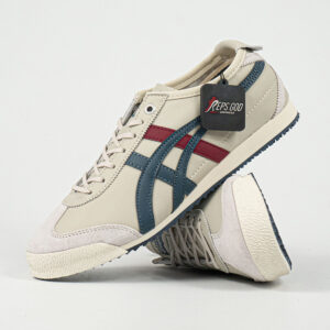 Sepatu Onitsuka Tiger Mexico 66 SD Super Deluxe Cream Peacoat Navy Red Unisex Sneakers Casual Authentic