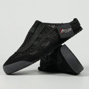 Sepatu Onitsuka Tiger Mexico 66 Sabot Black Allblack Unisex Sneakers Casual Authentic