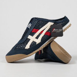 Sepatu Onitsuka Tiger Mexico 66 Sabot Iron Navy Cream Unisex Sneakers Casual Authentic