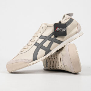 Sepatu Onitsuka Tiger Mexico 66 Slip On Grey Cream Unisex Sneakers Casual Authentic
