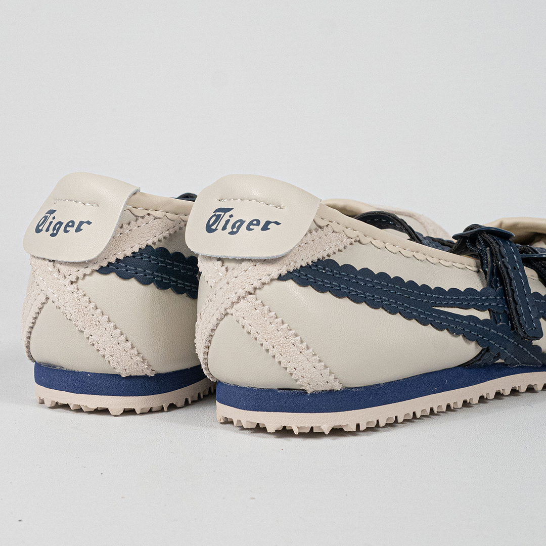 Sepatu Onitsuka Tiger Mexico TGRS TIGRESS Birch Peacoat Navy Unisex Sneakers Casual Authentic - Image 3